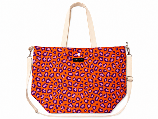 Bolso Tumbona · Leopardo Naranja