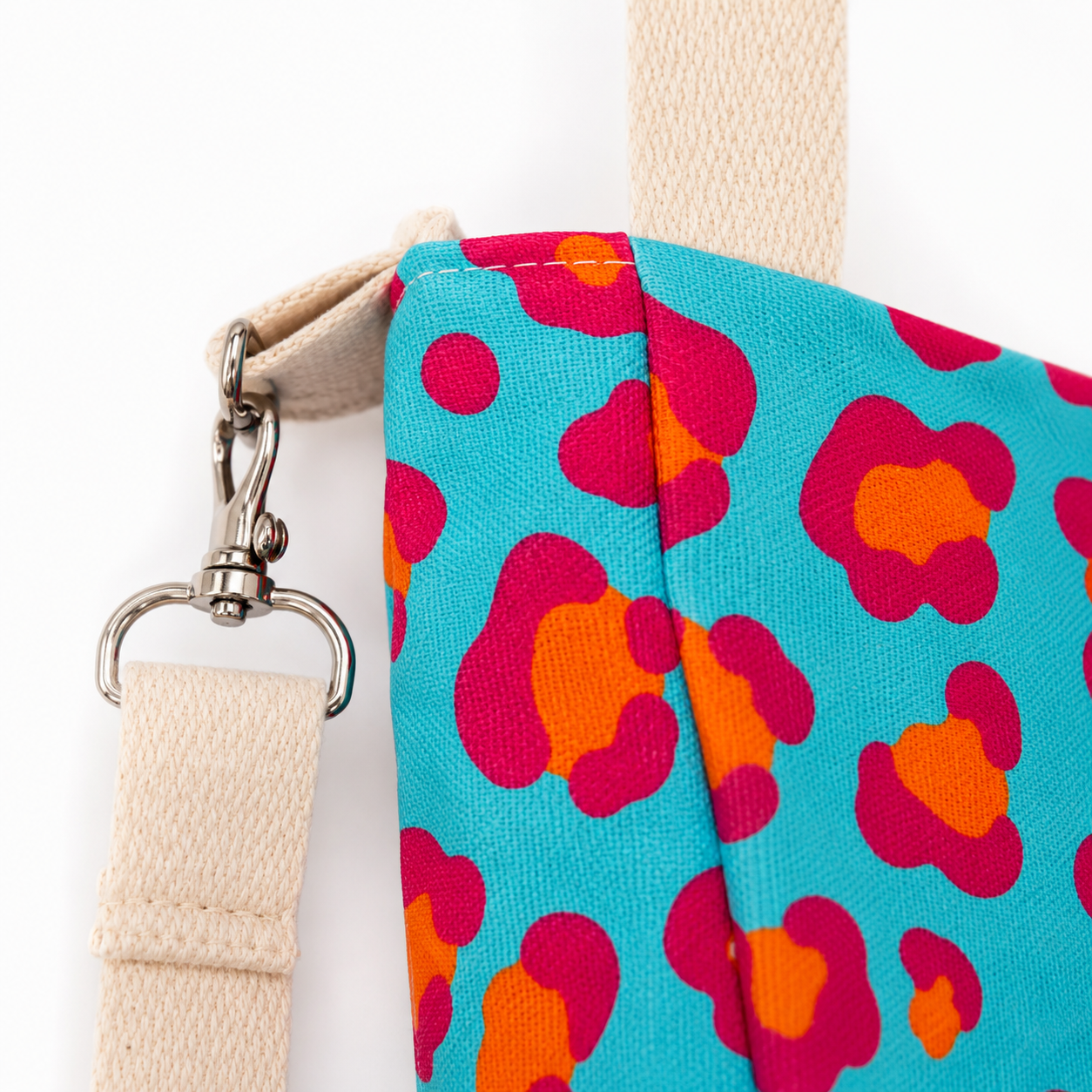Bolso Tumbona · Leopardo turquesa