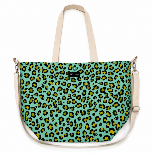 Bolso Tumbona · Leopardo Verde