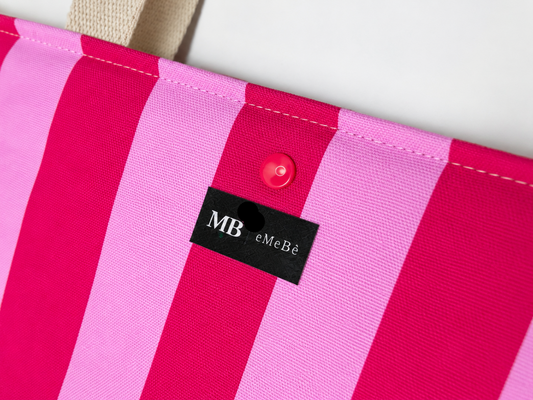 Bolso Tumbona · Rayas Rosa